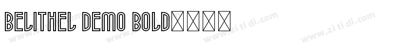 Belithel Demo Bold字体转换